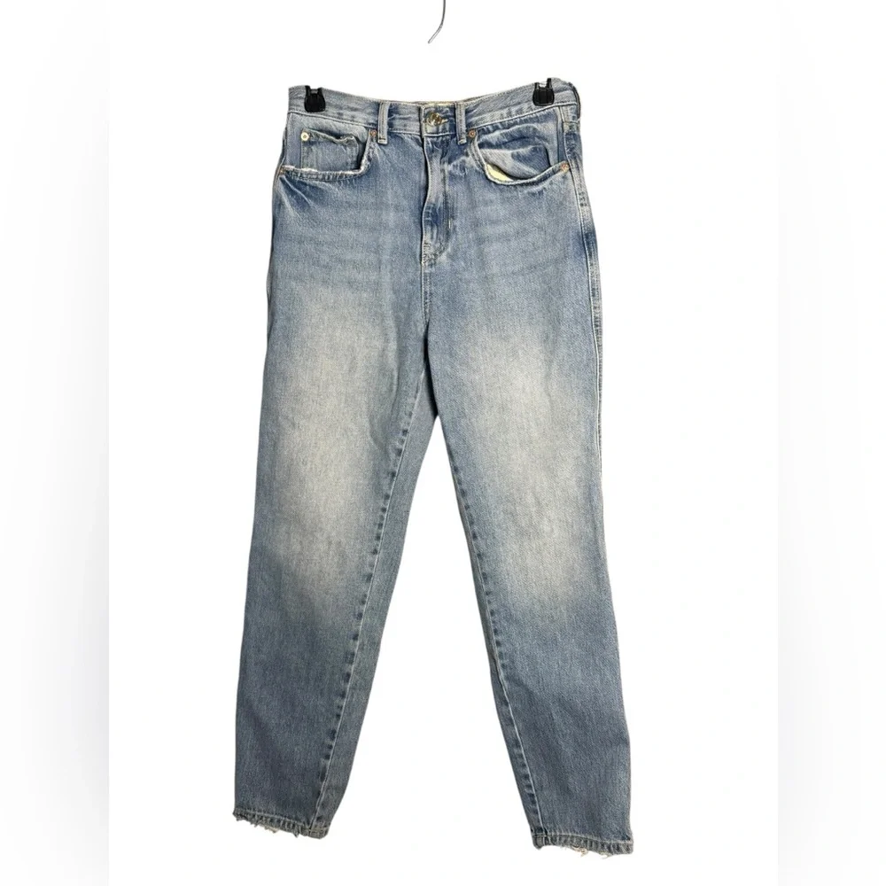 We The Free Free People Busted Knee High Rise Jeans Light Wash 26